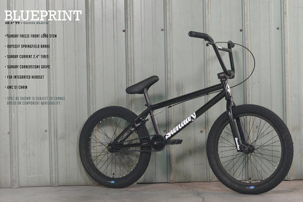Sunday Blueprint Gloss Black with 20.5 tt Sunday Bikes