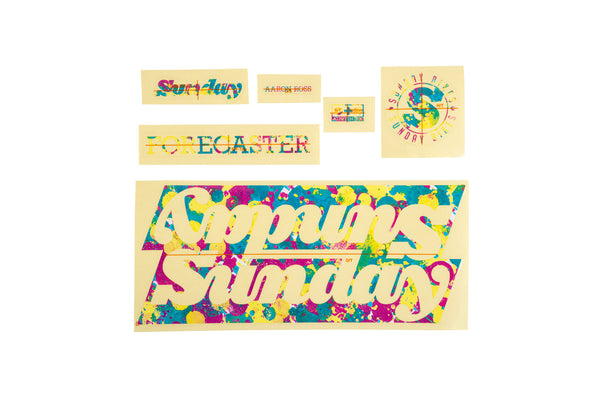 Sunday Forecaster Frame Sticker Kit (Gloss Splatter)