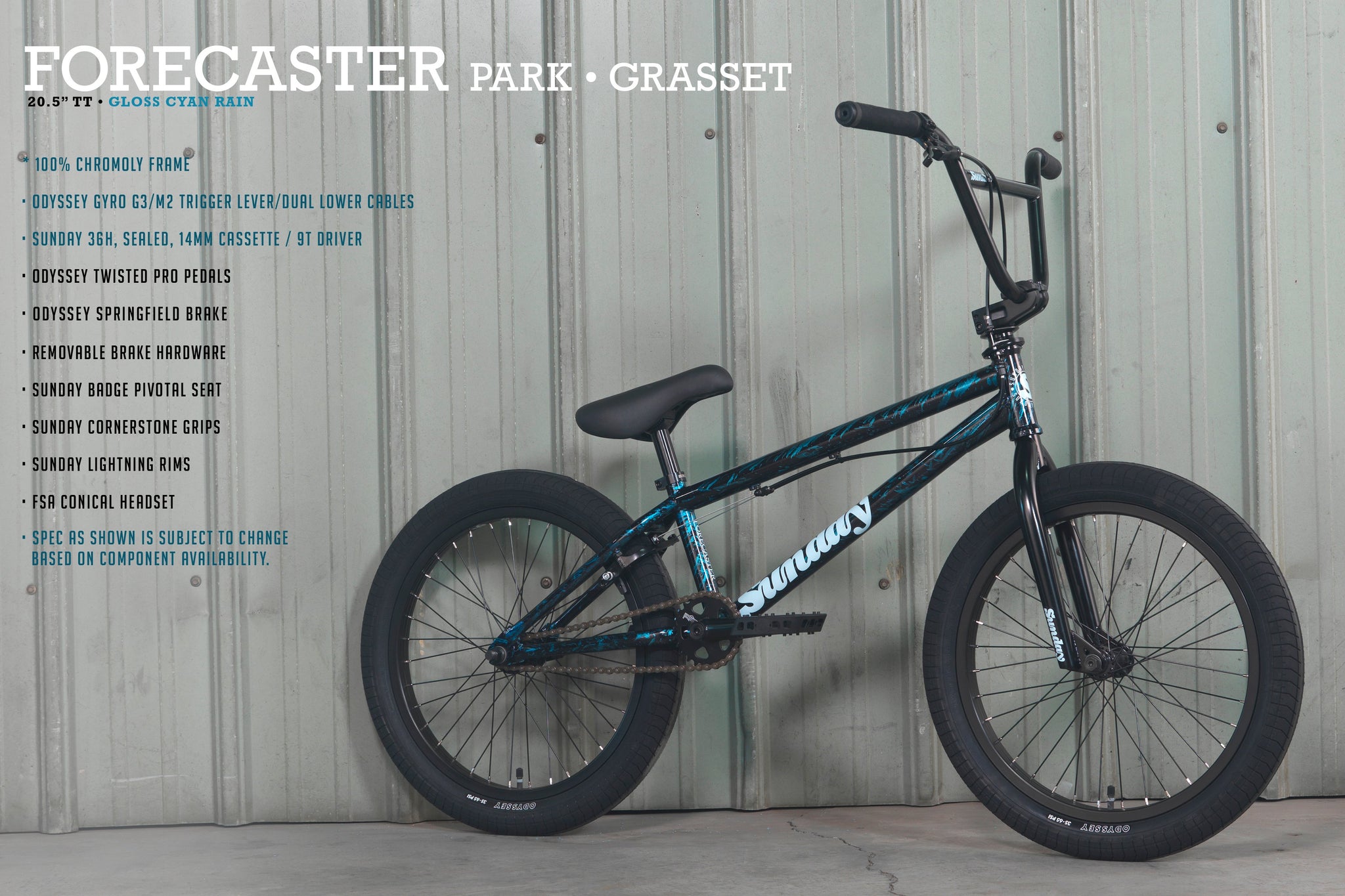 Sunday Forecaster Park - Maca Perez Grasset Signature (Gloss Cyan