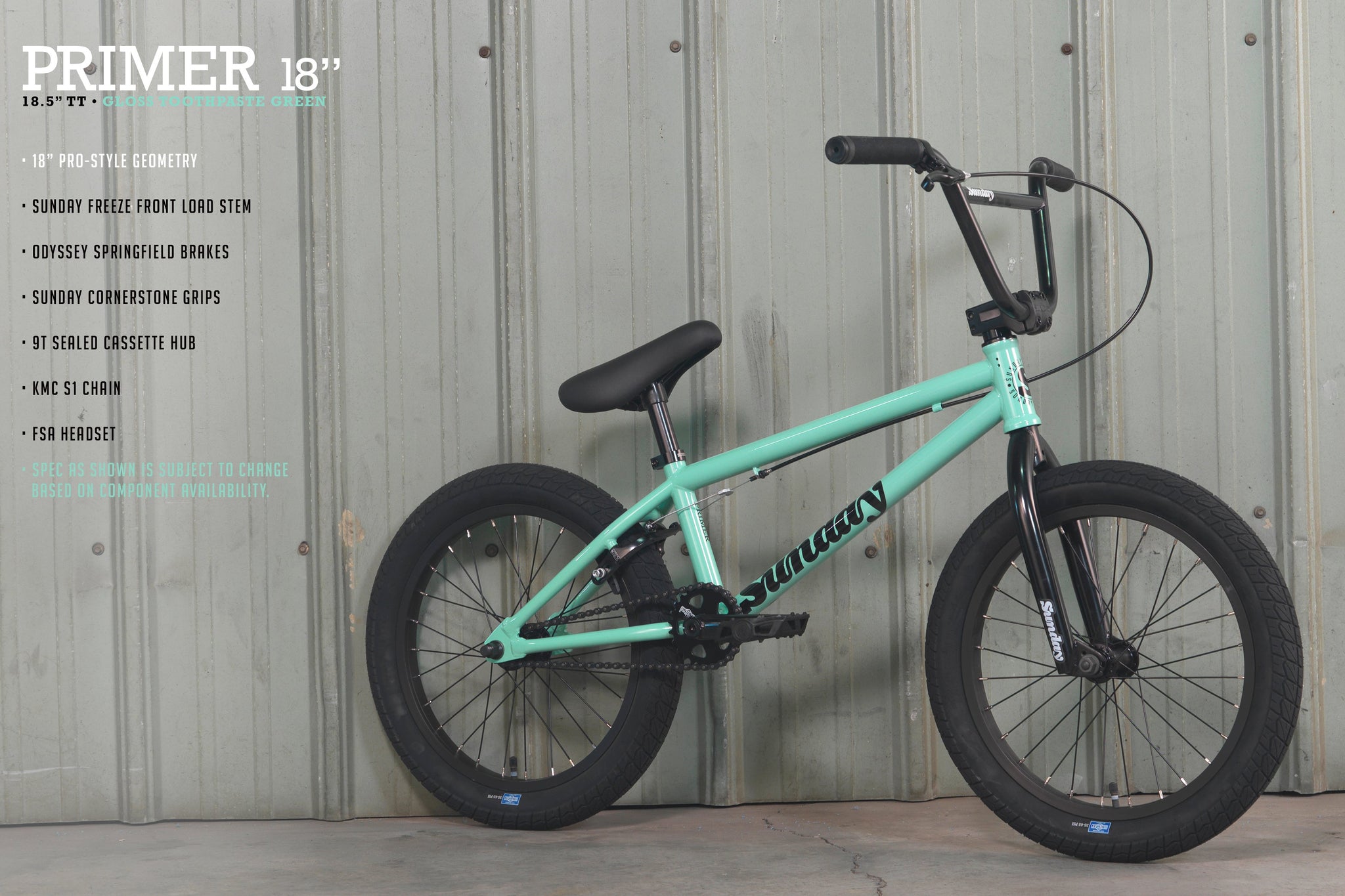 18 inch sunday bmx bike best sale