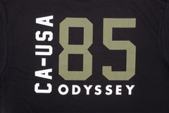 Odyssey Import Tee (Black with Olive Ink)
